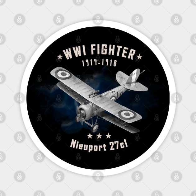 Nieuport WWI Fighter aircraft Magnet by Jose Luiz Filho